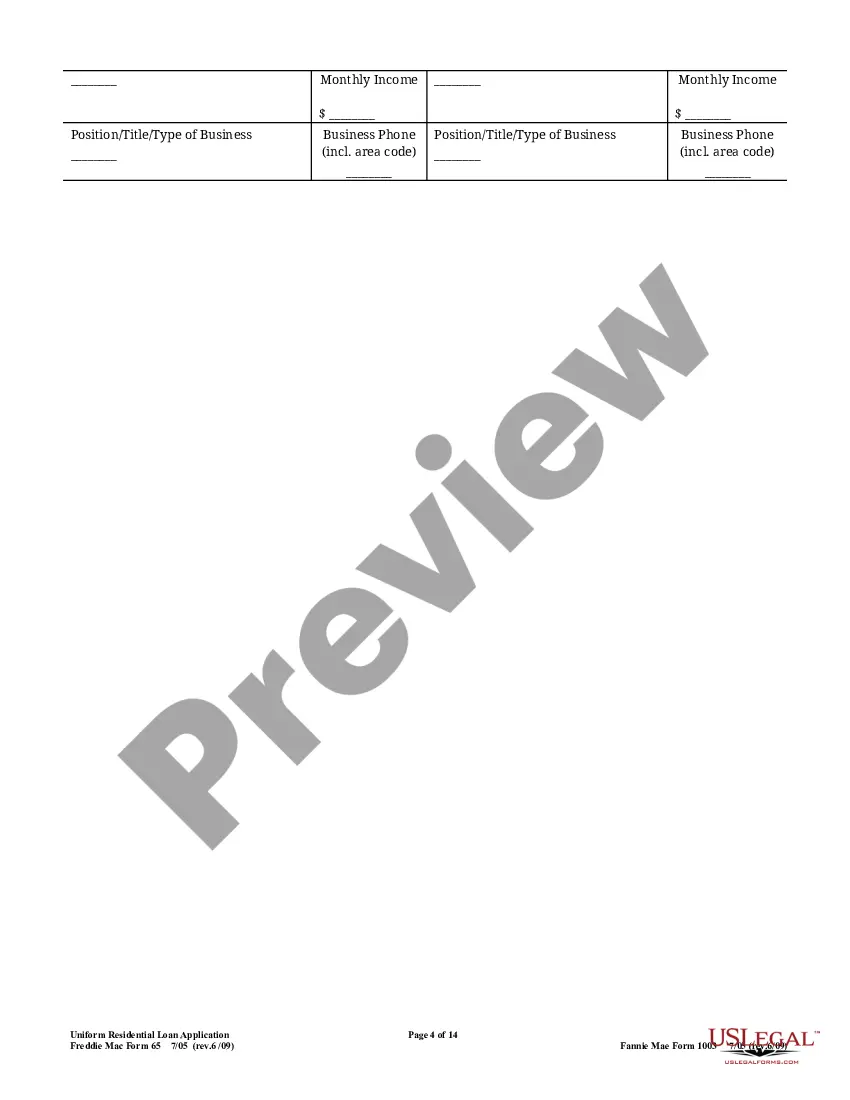 Get Uniform Residential Loan Application Preview Uniform Residential Loan Application