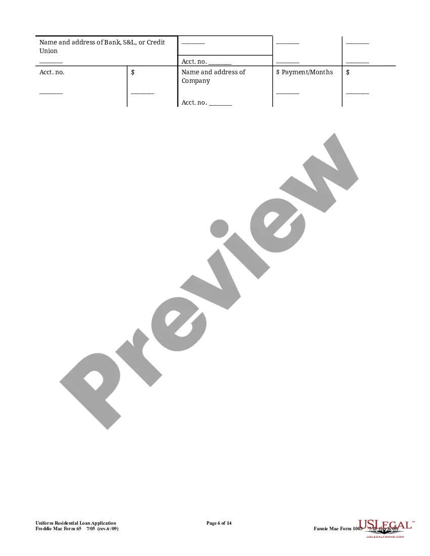 Get Uniform Residential Loan Application Preview Uniform Residential Loan Application