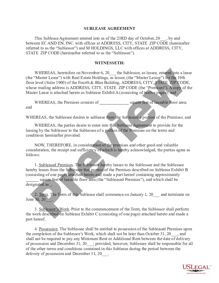 Get Sublease Assignment and Assumption Agreement Preview Sublease Assignment and Assumption Agreement