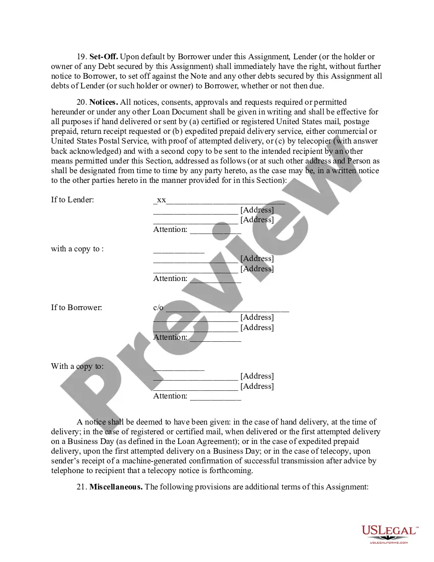 Get Assignment of Leases and Rents Preview Assignment of Leases and Rents
