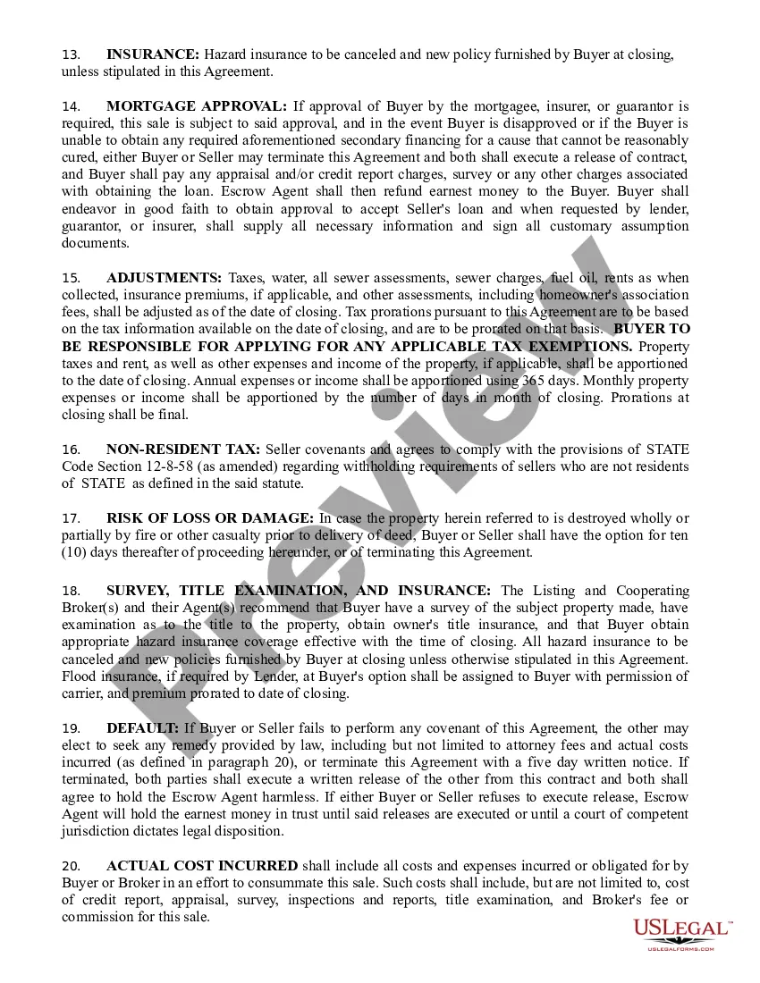 Preview Agreement to Buy and Sell Real Estate Assumption of Mortgage