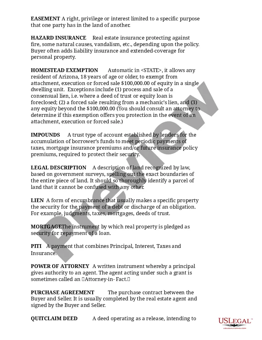 Preview Short Sale Seller Advisory Information