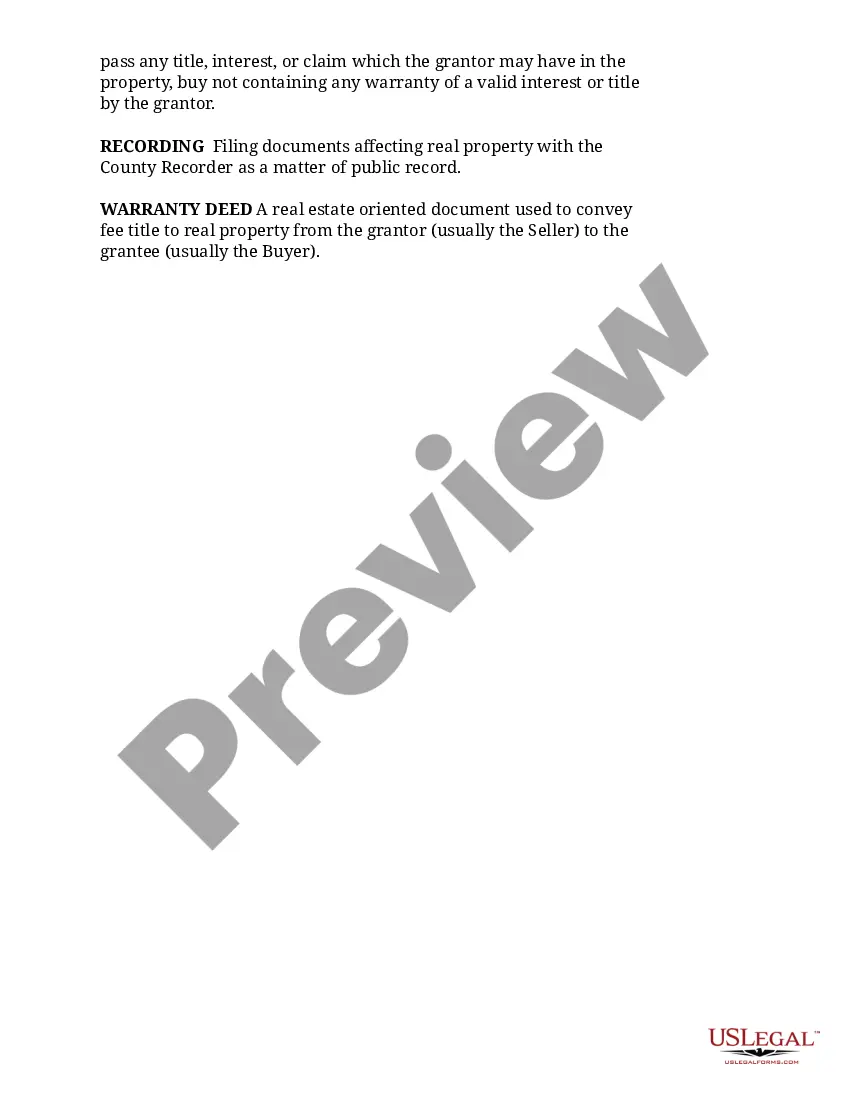 Preview Short Sale Seller Advisory Information