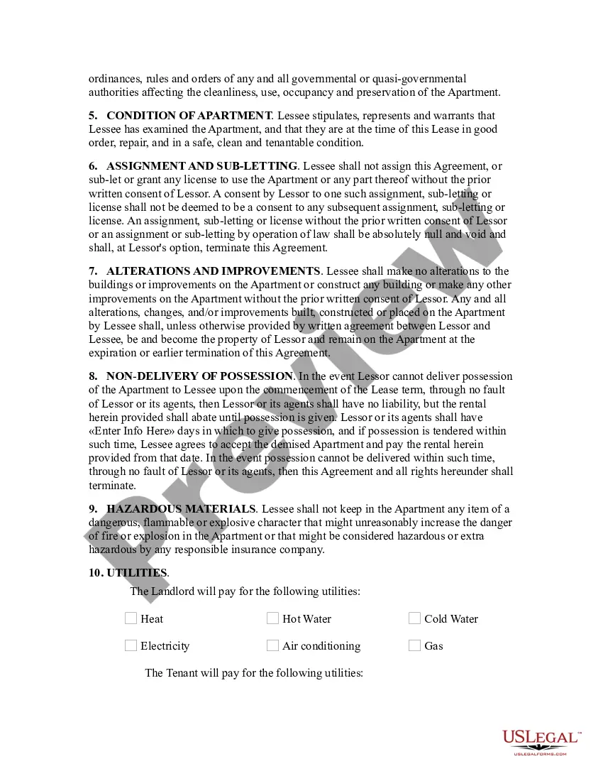 Get Apartment Lease Preview Apartment Lease