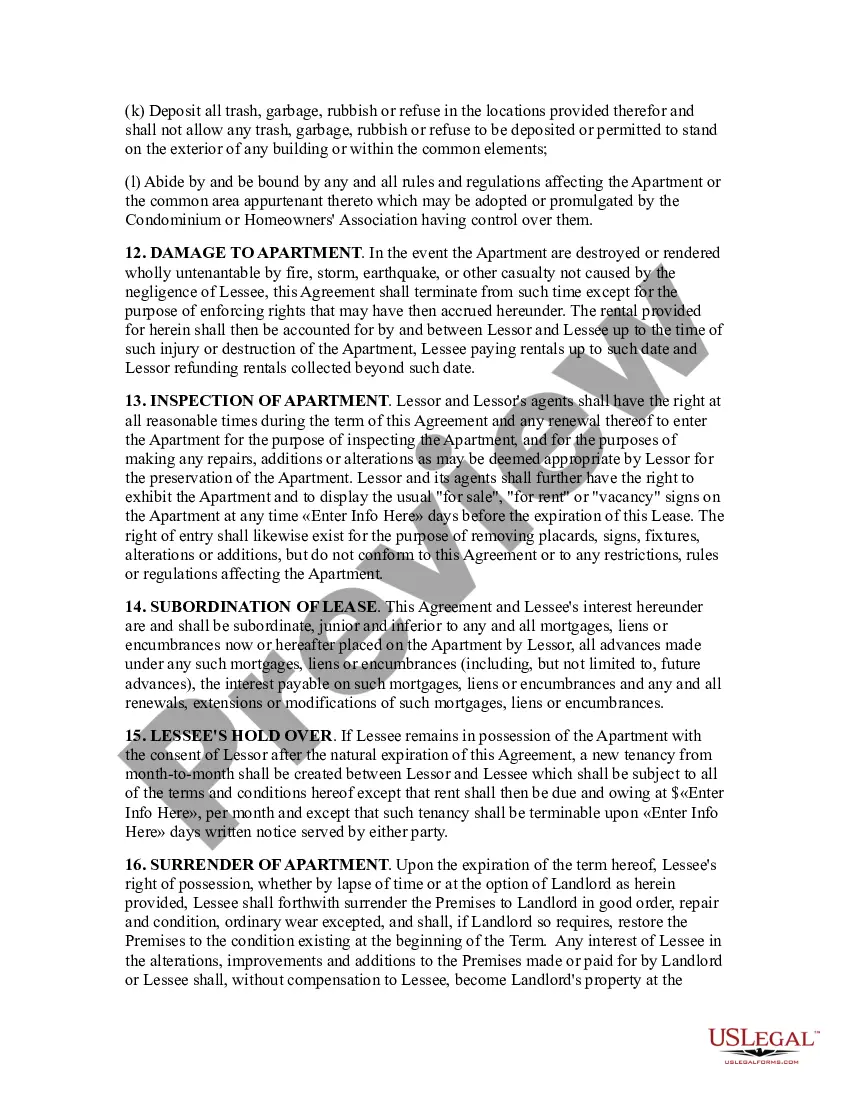 Get Apartment Lease Preview Apartment Lease