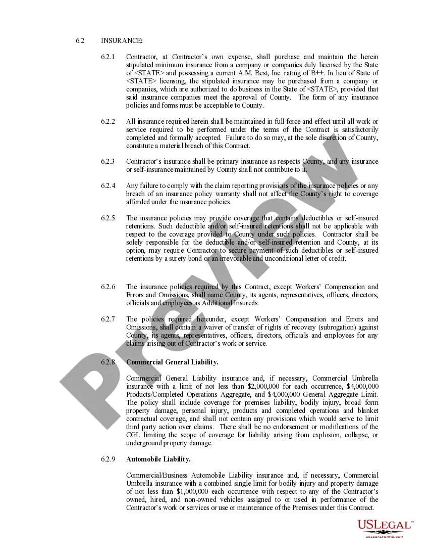 Preview Contract Pursuant to RFP (request for proposal)