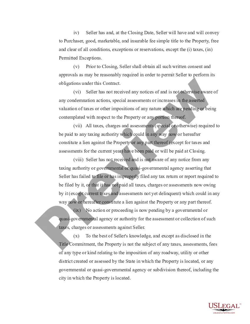 Preview Real Estate Sale and Purchase Contract