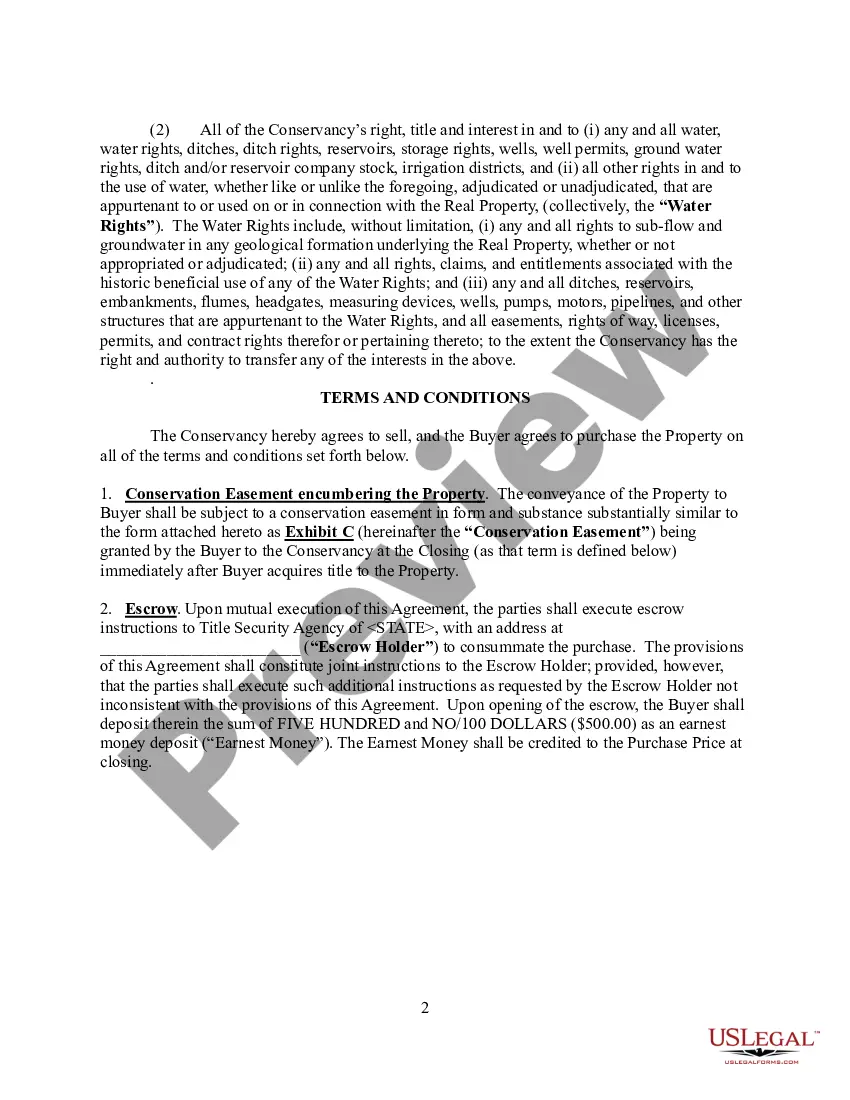 Preview Agreement for the Purchase and Sale of Real Estate