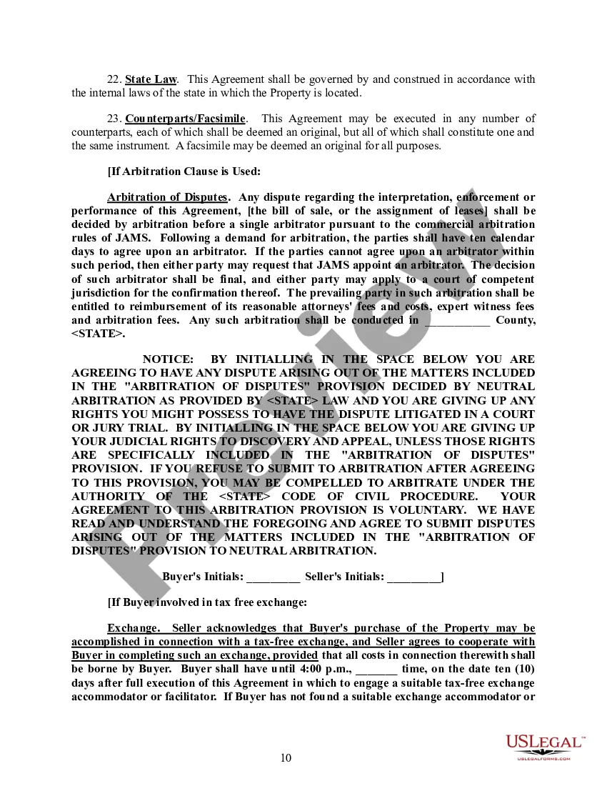 Preview Real Estate Purchase and Sale Agreement and Joint Escrow Instructions