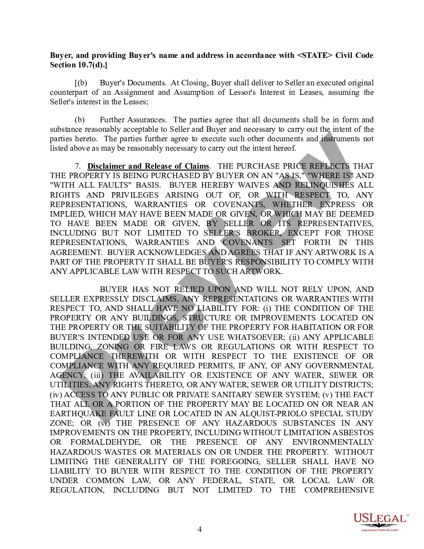 Preview Real Estate Purchase and Sale Agreement and Joint Escrow Instructions