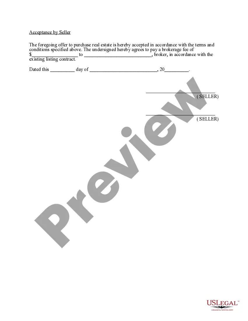 Preview Agreement to Purchase Real Estate