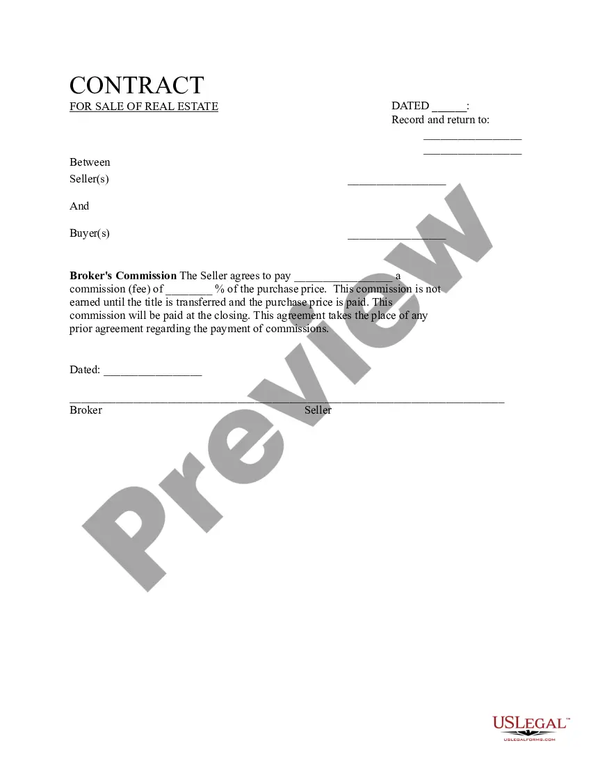 Get Contract for Sale of Real Estate Preview Contract for Sale of Real Estate