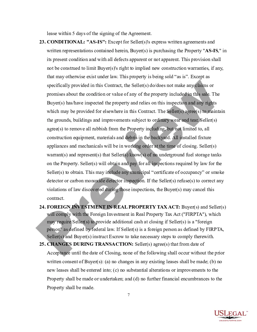 Preview Purchase and Sale Agreement