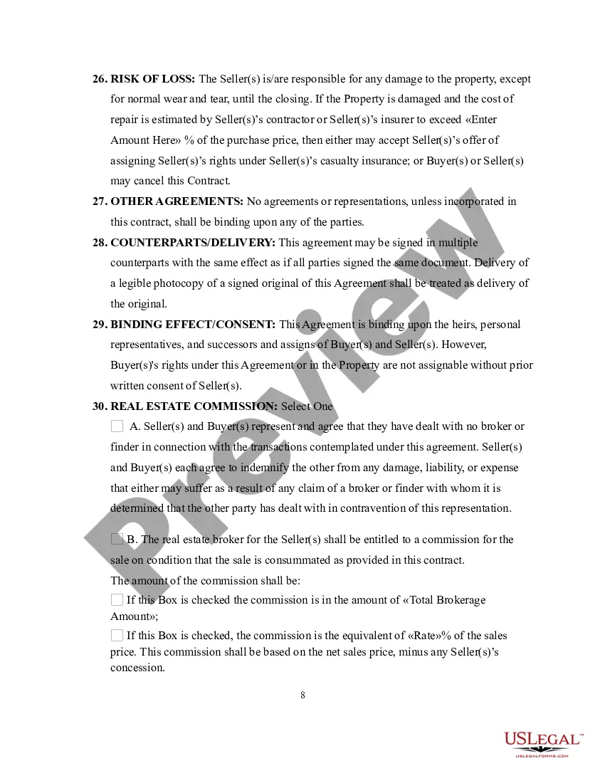 Preview Purchase and Sale Agreement