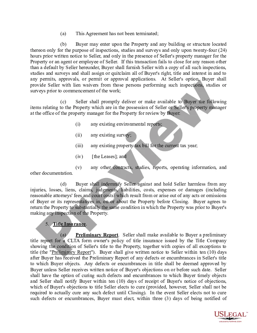 Preview Real Estate Purchase and Sale Agreement with Joint Escrow Instructions