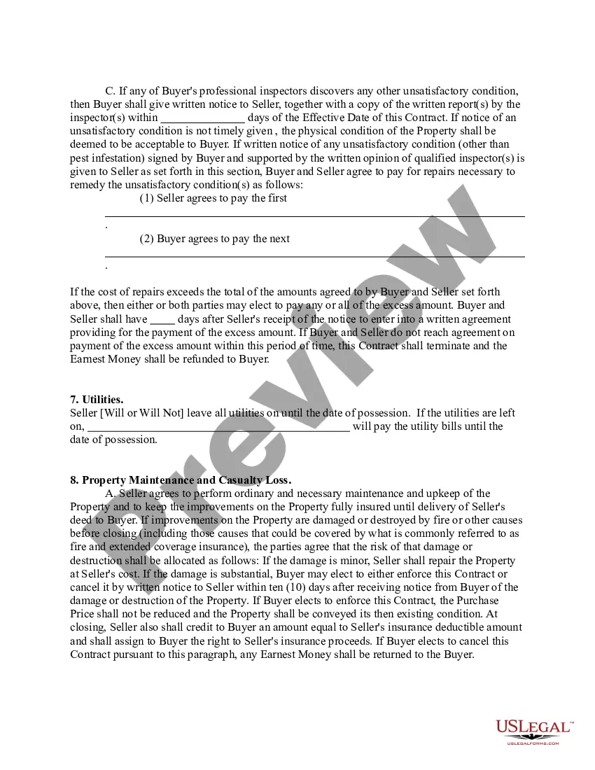 Get Residential Real Estate Contract Preview Residential Real Estate Contract