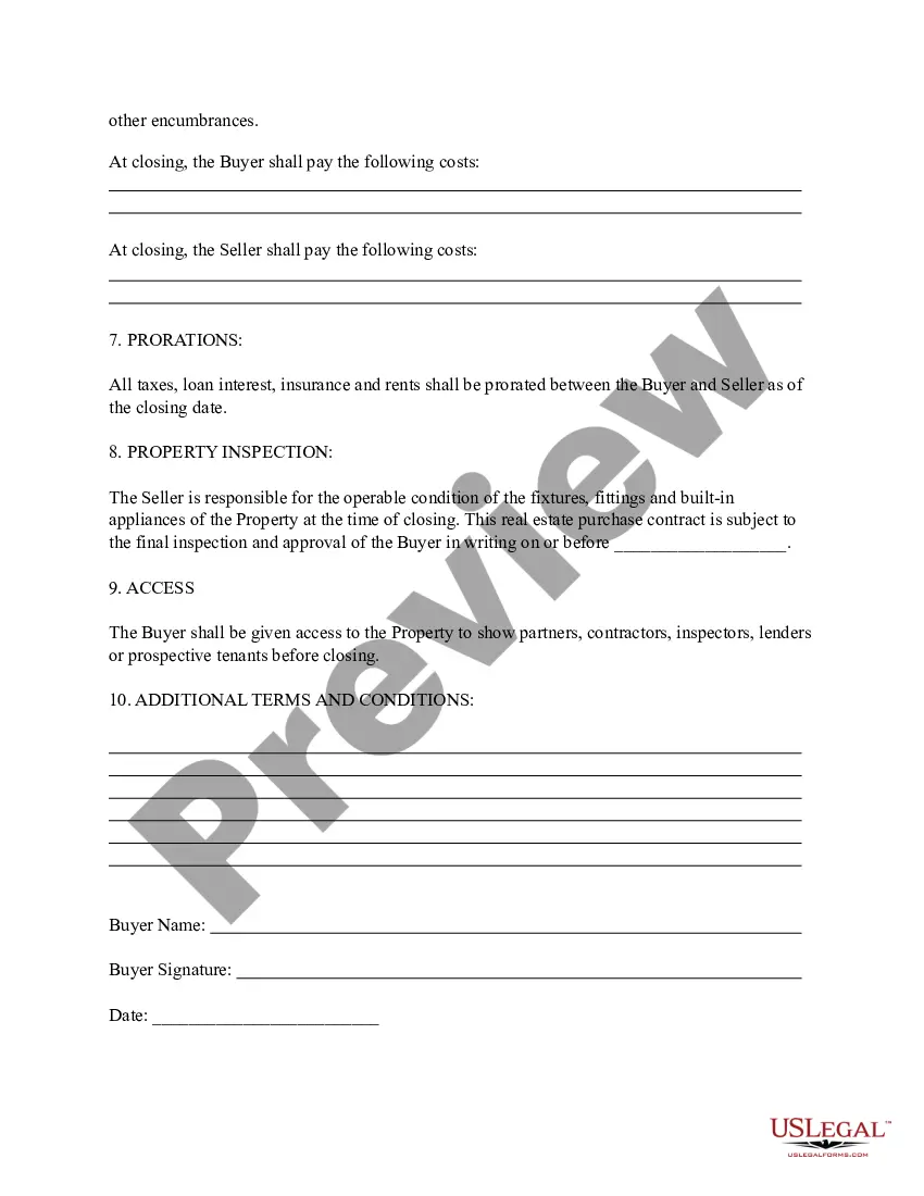 Get Basic Real Estate Purchase Contract Preview Basic Real Estate Purchase Contract