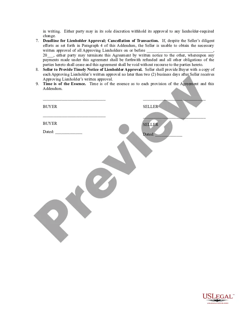 Get Short Sale Addendum to Contract to Buy and Sell Real Estate Preview Short Sale Addendum to Contract to Buy and Sell Real Estate