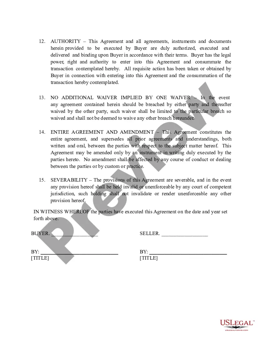 Preview Real Estate Sales Contract