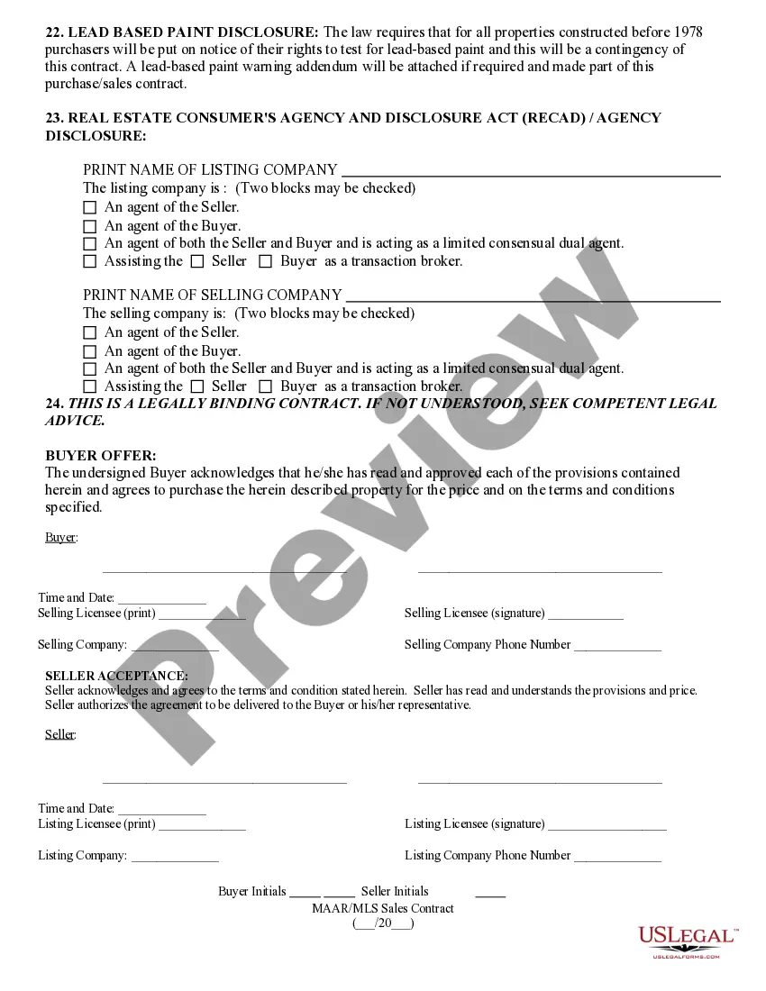 Get Contract for Purchase or Sale of Real Estate Preview Contract for Purchase or Sale of Real Estate