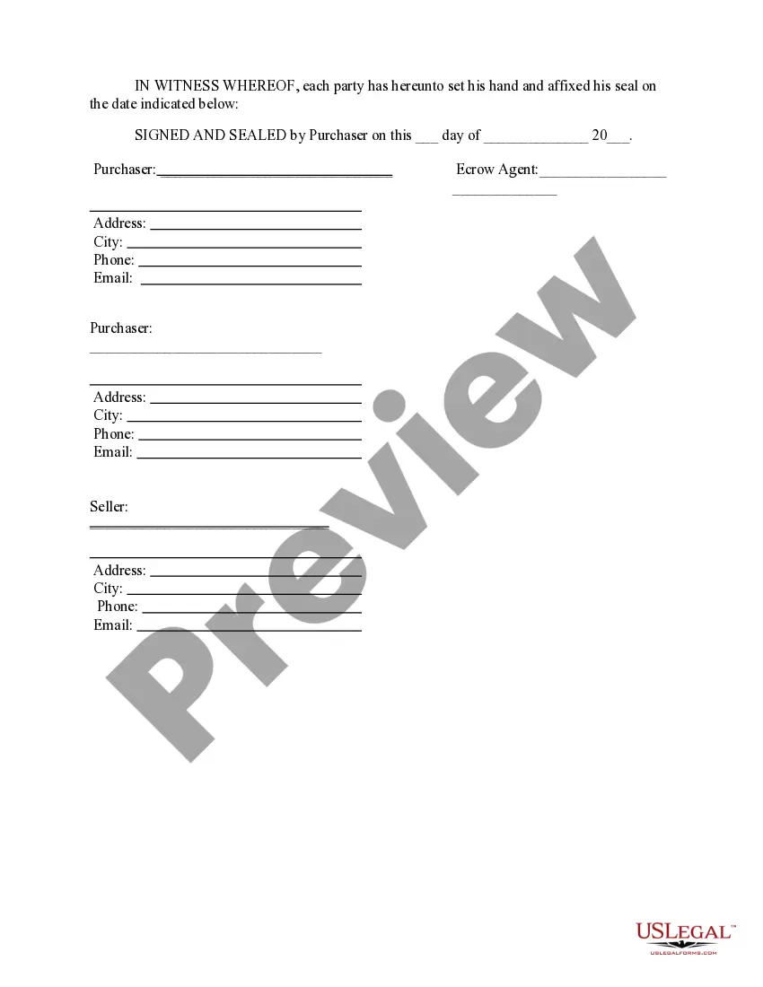 Preview Auction Purchase Contract