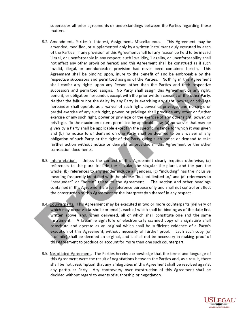 Get Agreement for Purchase and Sale of Assets Preview Agreement for Purchase and Sale of Assets