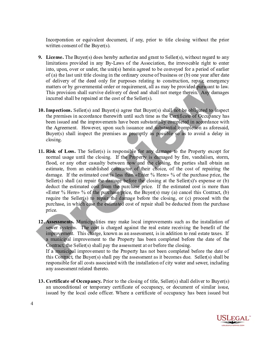 Get Contract for Sale of a Condominium Preview Contract for Sale of a Condominium