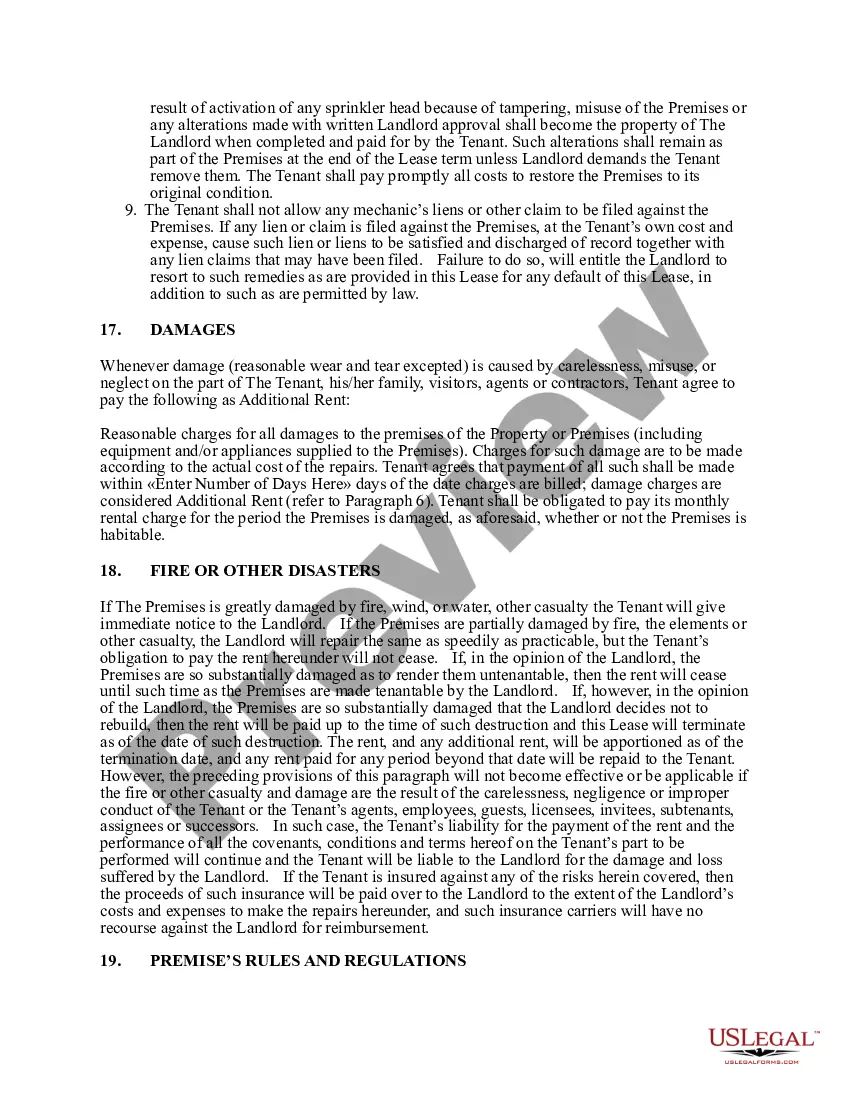 Get Commercial Lease with Rules Preview Commercial Lease with Rules