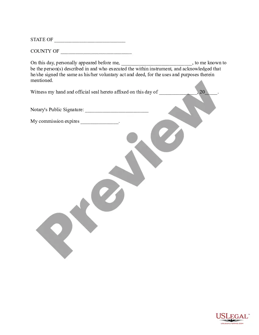 Preview Bargain and Sale Deed