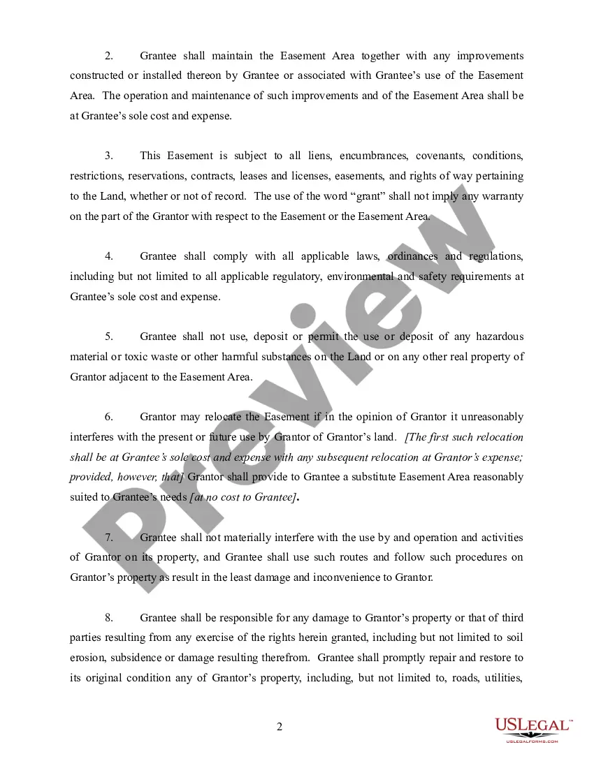 Get Grant of Easement and Agreement Preview Grant of Easement and Agreement