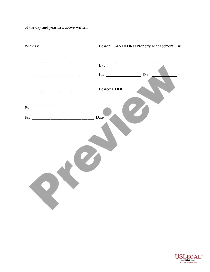 Preview Master Lease Agreement