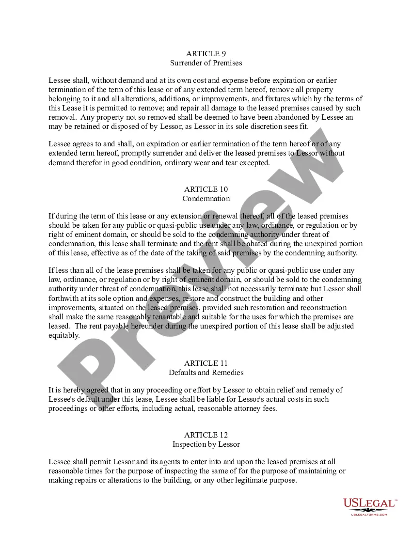 Preview Master Lease Agreement