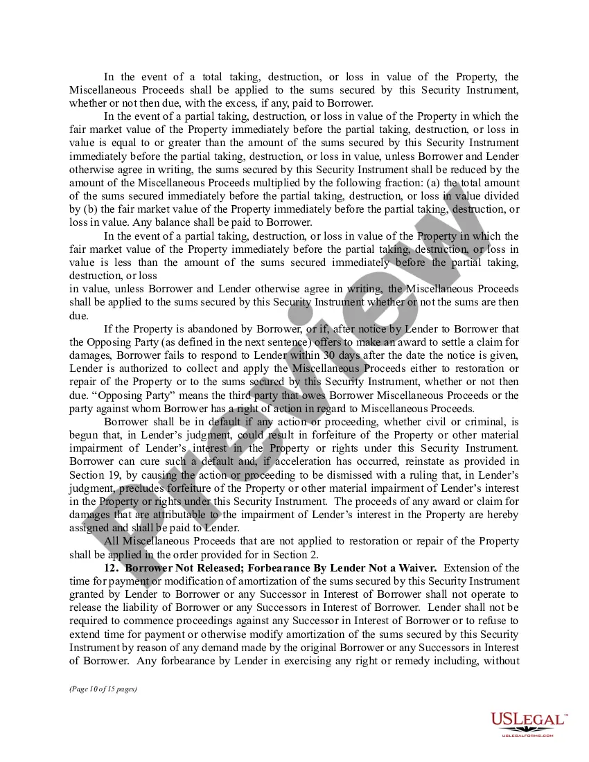 Preview Sample Mortgage