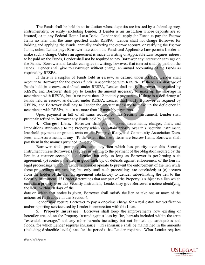 Preview Sample Mortgage