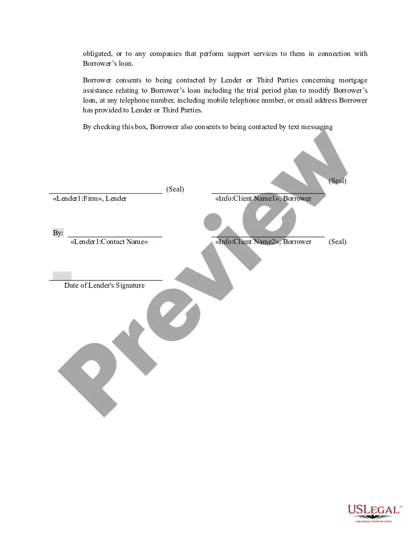 Preview Mortgage Modification Agreement