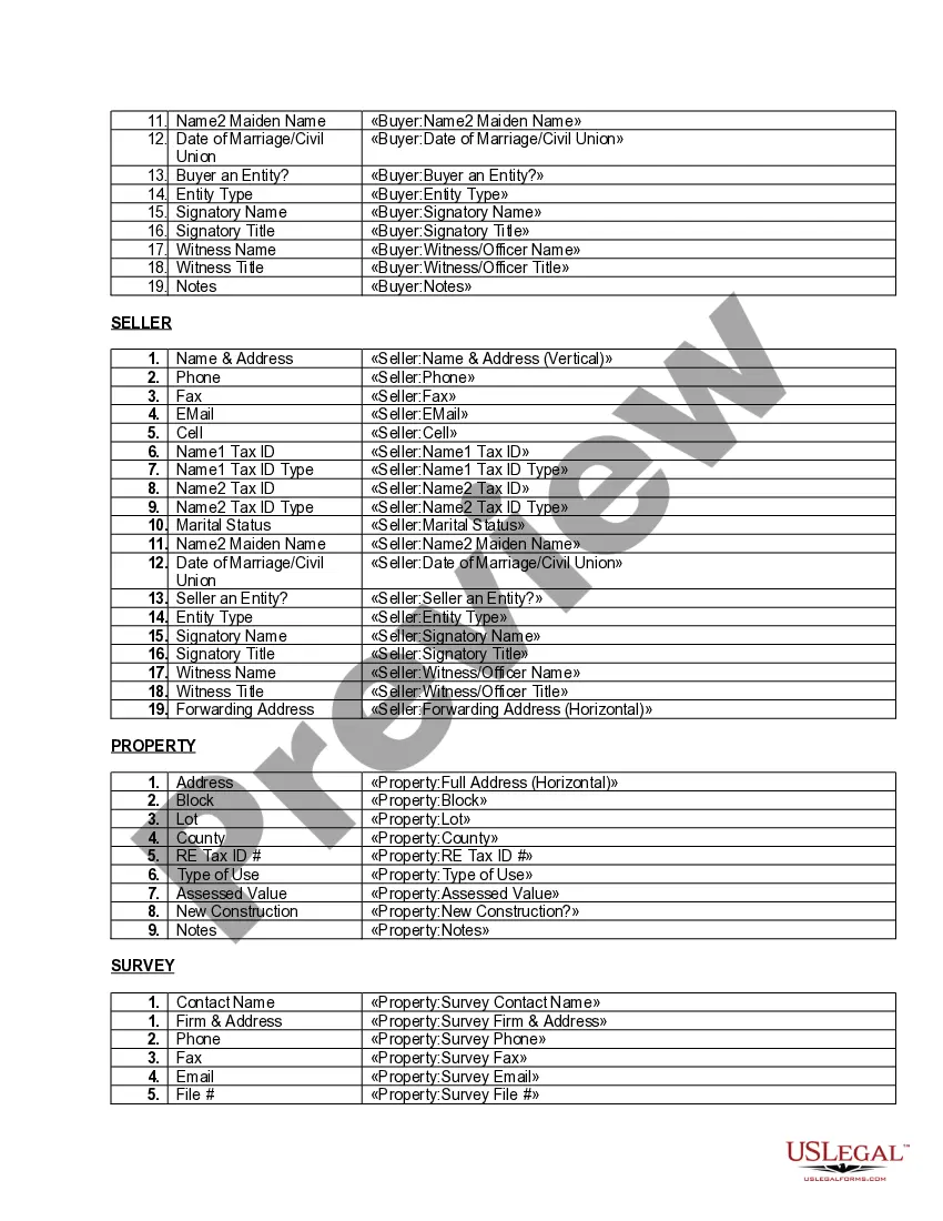 Preview Case Data Form