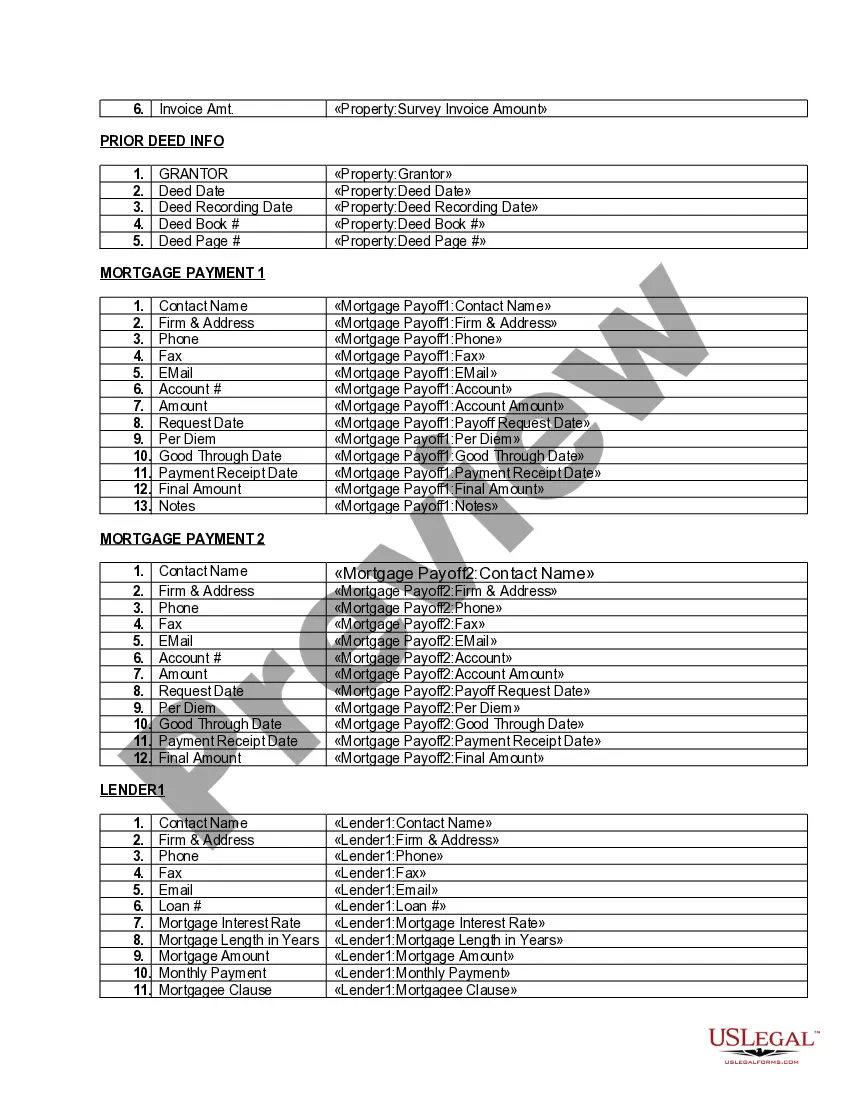 Preview Case Data Form