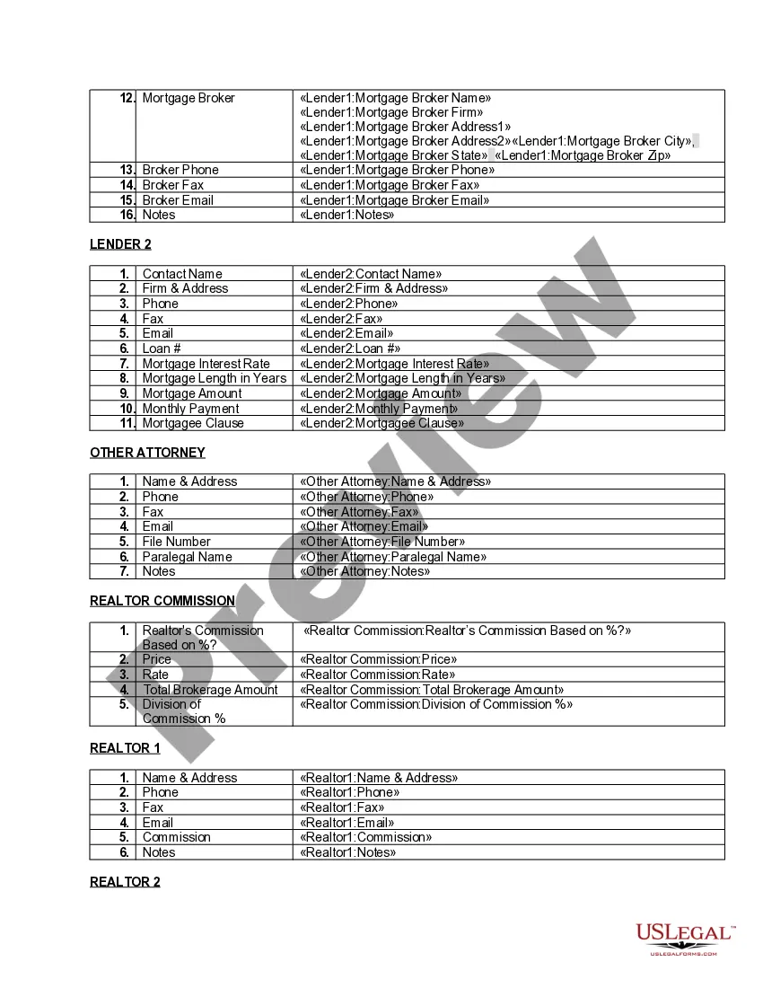 Preview Case Data Form