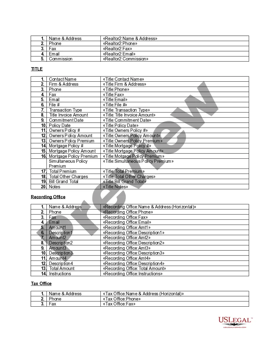 Preview Case Data Form