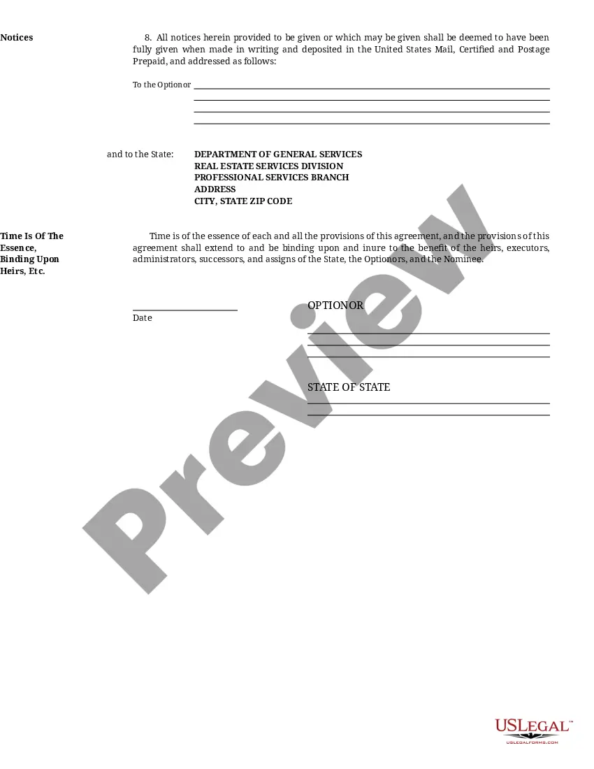 Get Option to Purchase Real Property Preview Option to Purchase Real Property
