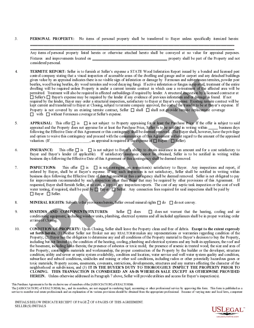 Preview Purchase Agreement Residential Property