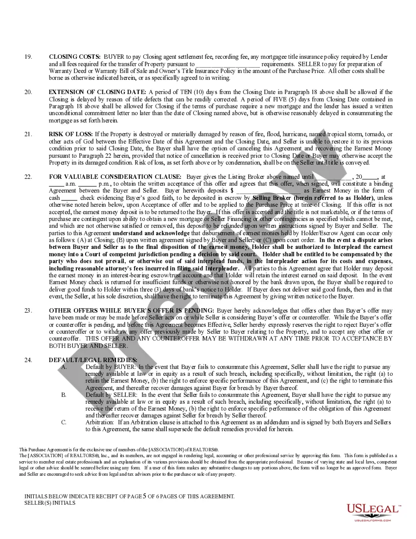 Preview Purchase Agreement Residential Property