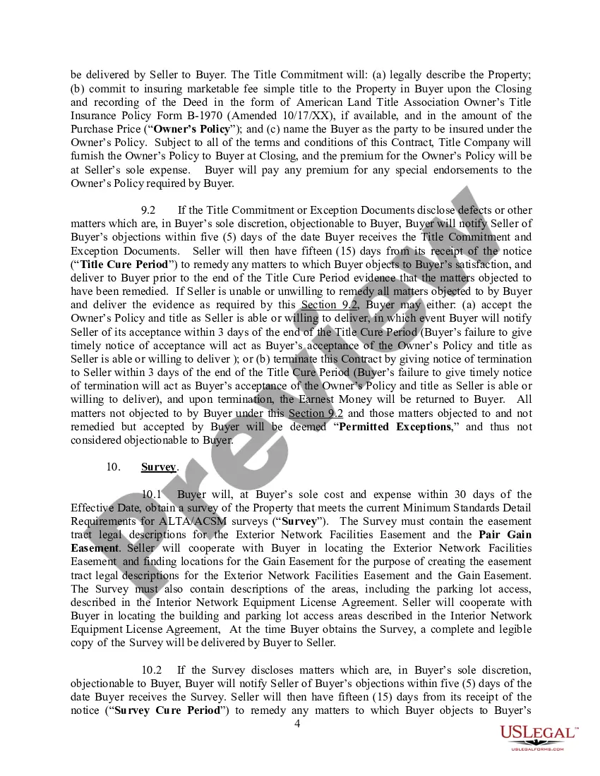 Preview Purchase and Sale Agreement