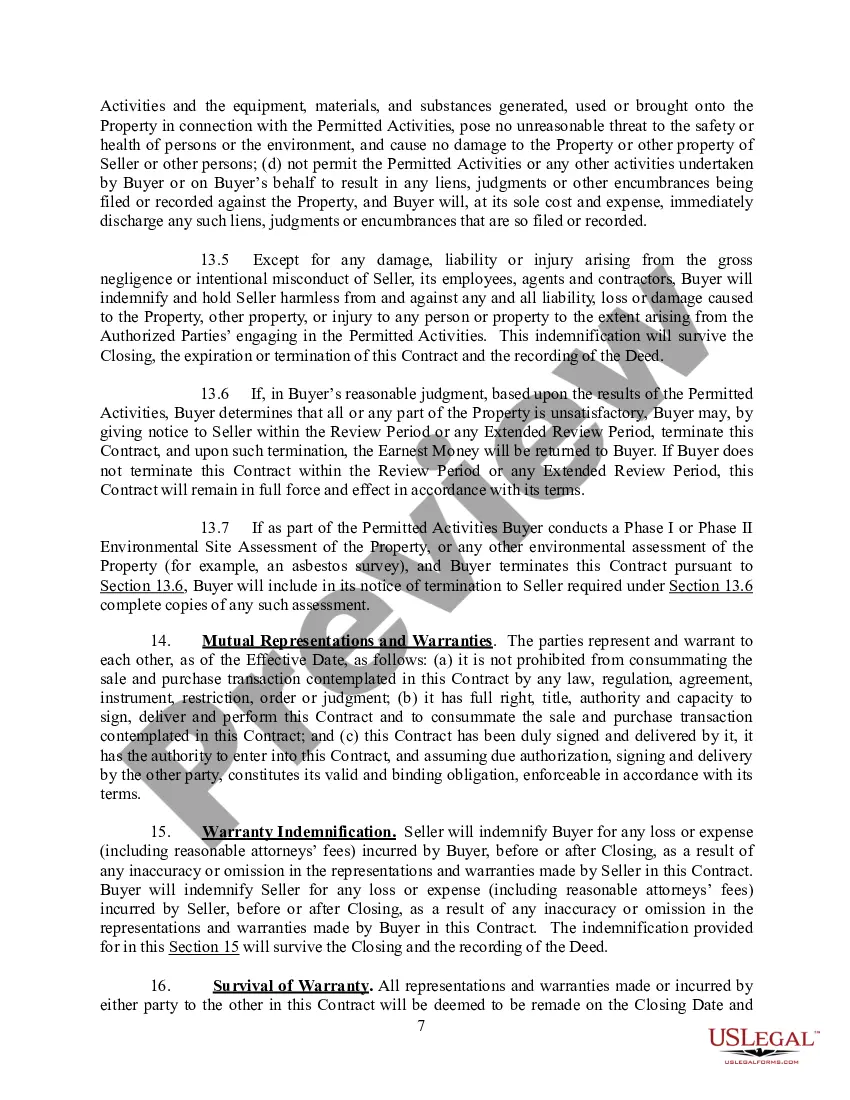 Preview Purchase and Sale Agreement