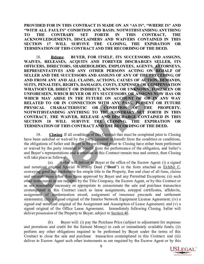 Preview Purchase and Sale Agreement