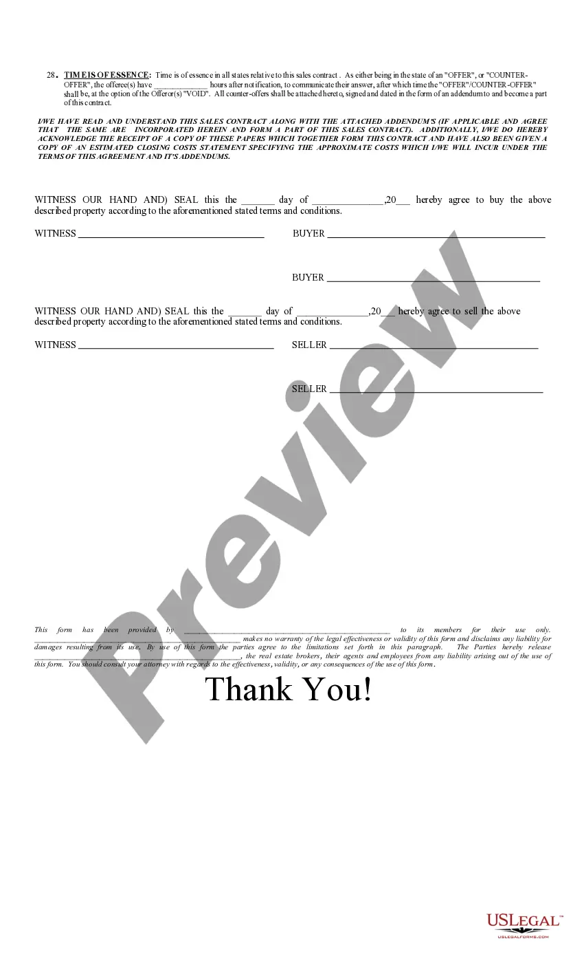 Preview Purchase - Sale Agreement