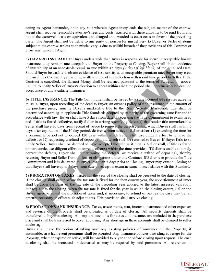 Preview Purchase and Sale Agreement