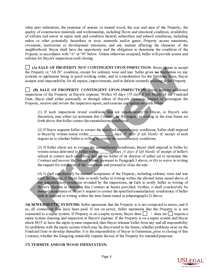 Preview Purchase and Sale Agreement