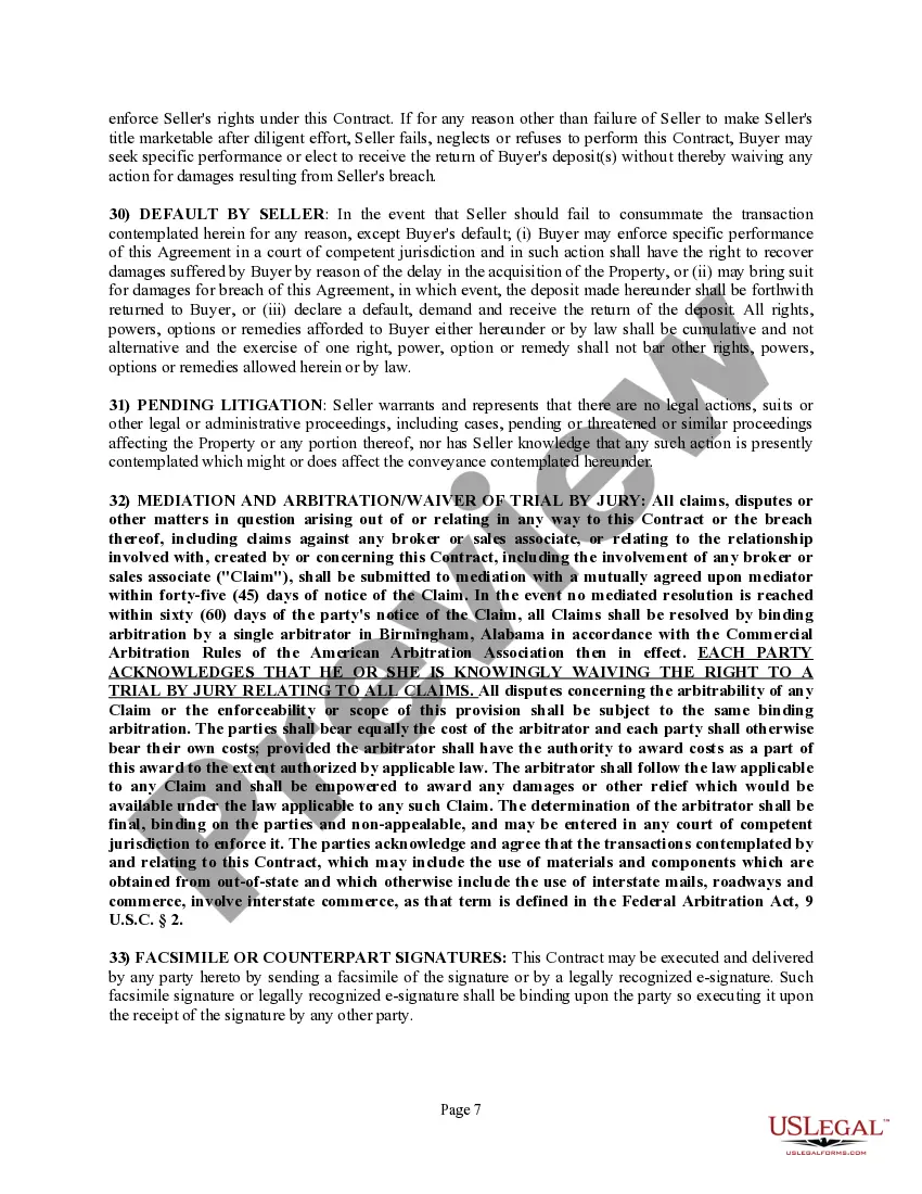 Preview Purchase and Sale Agreement