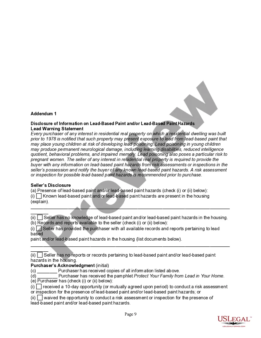 Preview Purchase and Sale Agreement